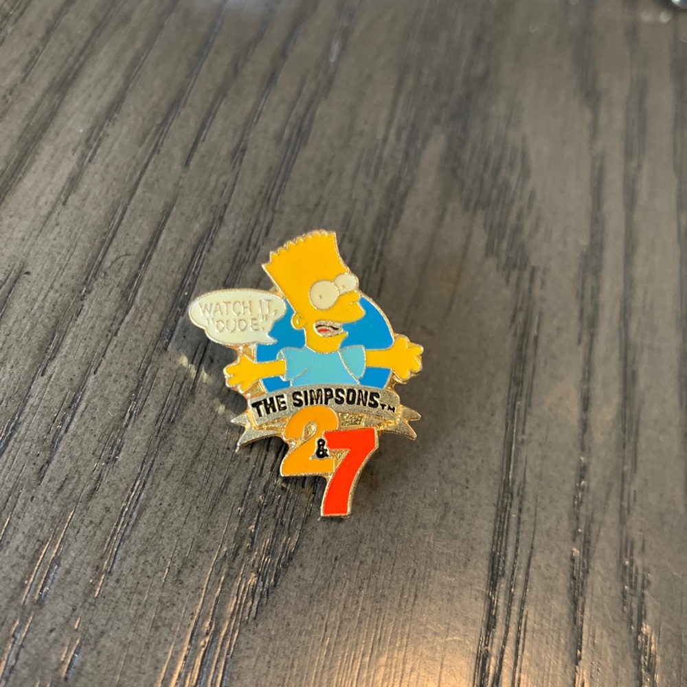 The Simpsons Bart 2&7 pin - Watch It, “Dude”